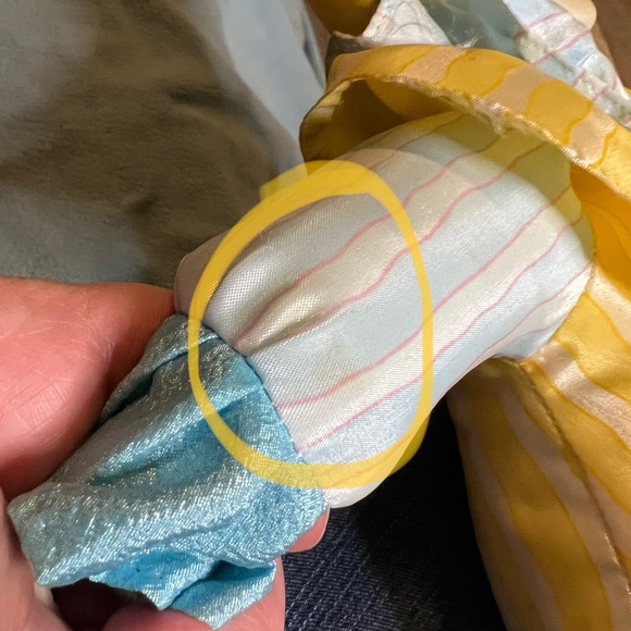 Yellow and Blue Striped Jester Doll - Picture 10 of 10